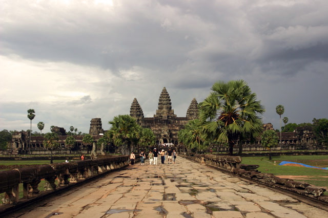 Approach to Angkor Wat