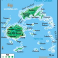 Map of Fiji